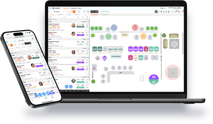 Overfull : Réservation, gestion et plus encore pour les restaurants